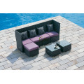 DE- (154) muebles de exterior sofá mimbre / ratán nuevos diseños de sofá en forma de l